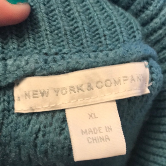 NY&Co Turtleneck Sweater, Blue, XL - Picture 4 of 4